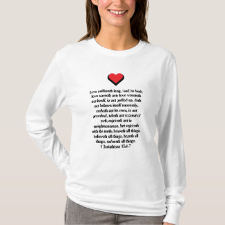 Camiseta Bíblica 1 Coríntios 13:4-7 Amor