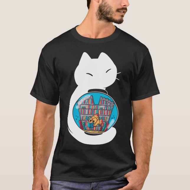Camiseta Biblioteca Aconchegante do Peixe (Frente)