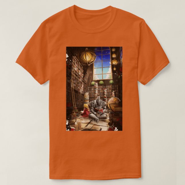 Camiseta Biblioteca Alchemist Poster (Frente do Design)