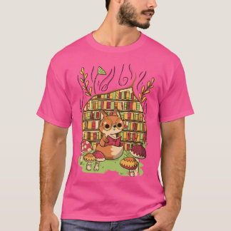 Camiseta Biblioteca Cozy Da Fox