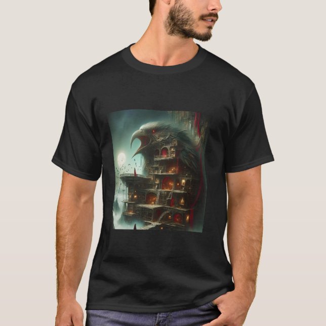 Camiseta Biblioteca da Casa de Pássaros Fantasia (Frente)