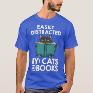 Camiseta Biblioteca de Leitura de Livro de Leitura de Cat