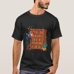 Camiseta Biblioteca de Leitura de Livros Bibliotecários