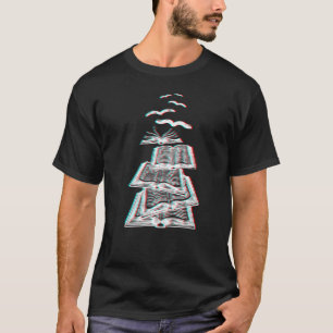 Camiseta Biblioteca de Letras de Aves do Livro Lendo Rat Li