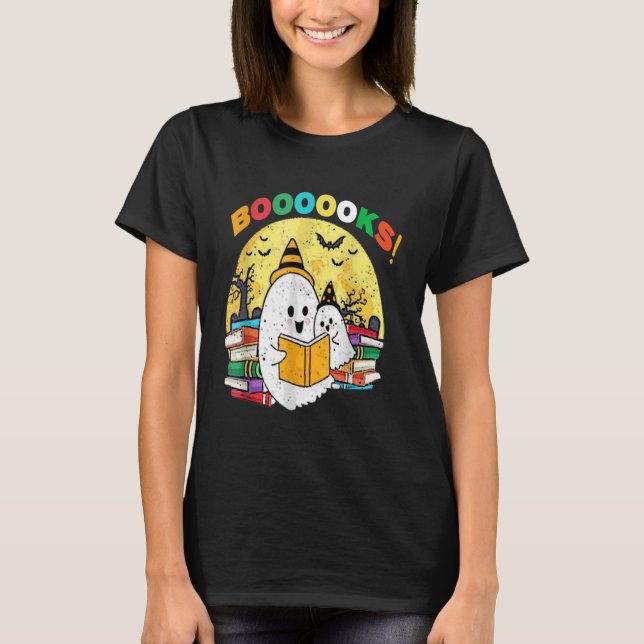 Camiseta Biblioteca de Livros de Professores do Dia de as B (Frente)