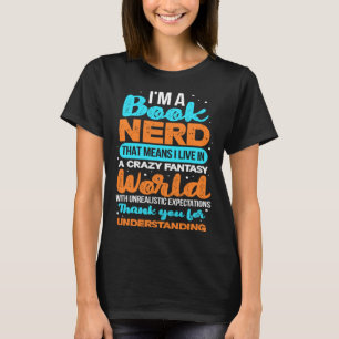 Camiseta Biblioteca do Bookworm Leitor de Leitura de Nerd d