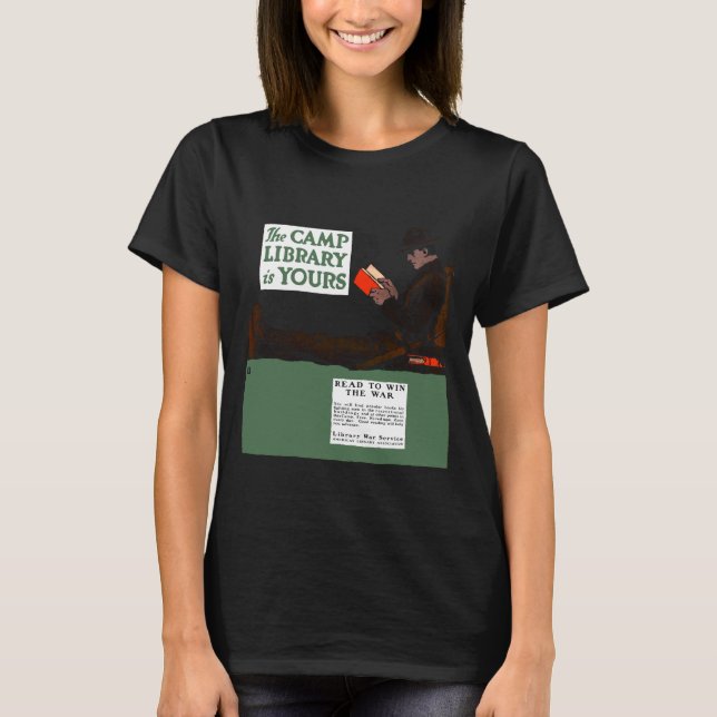 Camiseta Biblioteca do Campo I da Guerra Mundial, 1917 (Frente)