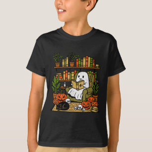 Camiseta Biblioteca do Fantasma Lendo Livros Bibliotecas do