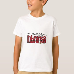 Camiseta Biblioteca do Livro de Natal da Biblioteca feliz