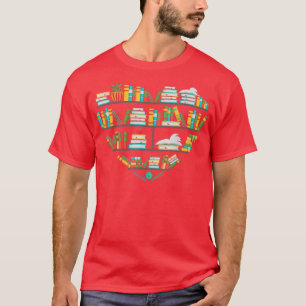 Camiseta Biblioteca do Livro do Coração Pensa Engraçado Eng