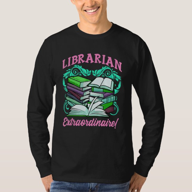 Camiseta Biblioteca Inspirada Bibliotecária Relacionada a D (Frente)