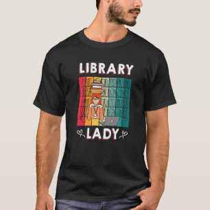 Camiseta Biblioteca Lady U2013 — Bibliotecária de livros