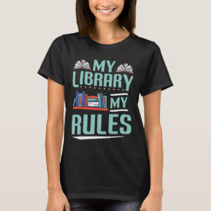 Camiseta Biblioteca Minha Biblioteca Livro de Regras Lendo