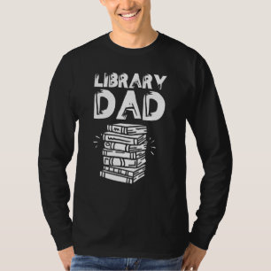 Camiseta Biblioteca Pai Livros Bibliotecários Ditos Padre P