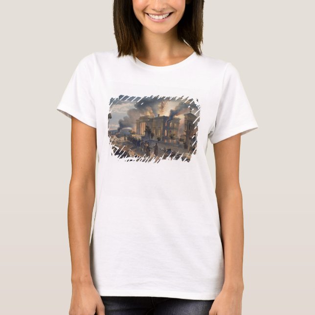 Camiseta Biblioteca Pública e Templo dos Ventos, placa de (Frente)