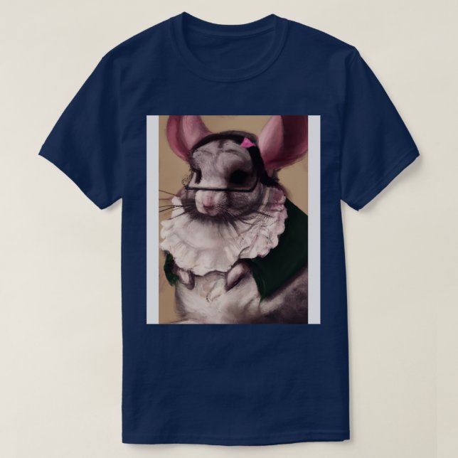 Camiseta Bibliotecária Chinchilla 1 (Frente do Design)