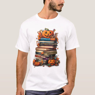 Camiseta Bibliotecária de Halloween Amante de Livros