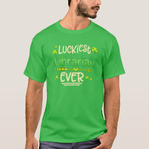 Camiseta Bibliotecária Mais Sortuda Já Teve Ruas Engraçadas