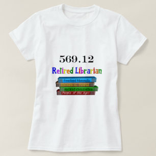 Camiseta Bibliotecário aposentado 569,0 (sistema decimal d