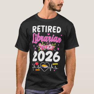 Camiseta Bibliotecário aposentado desde 2026 bibliotecário