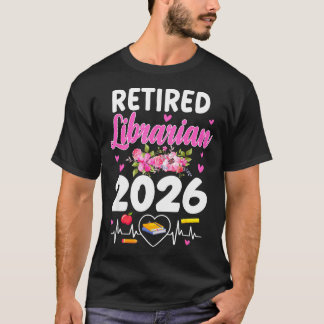 Camiseta Bibliotecário aposentado desde 2026 bibliotecário