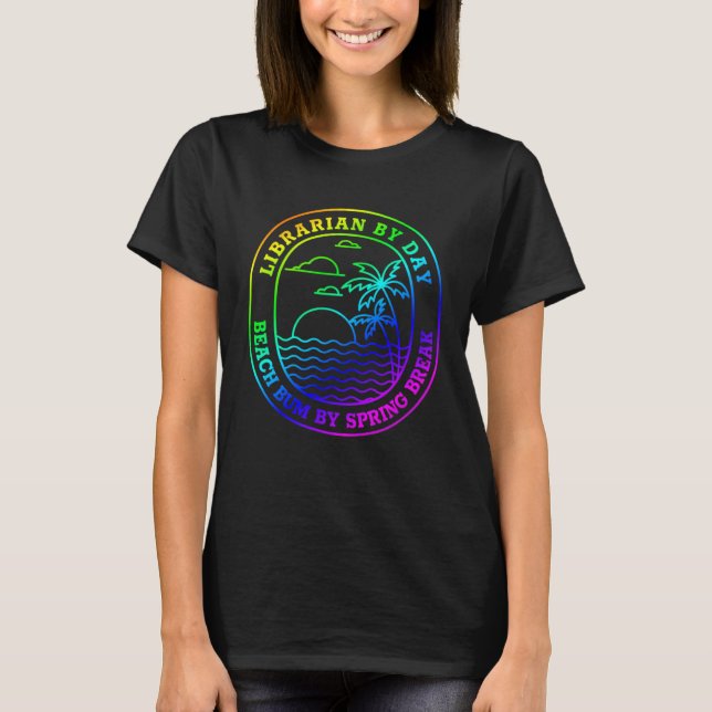 Camiseta Bibliotecário Break Beach Bum Piada (Frente)