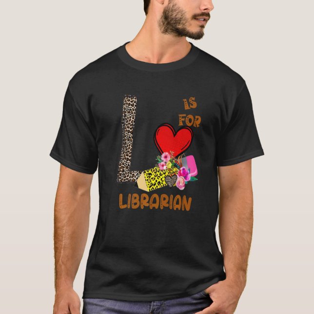 Camiseta Bibliotecário das Flores-Leopardo (Frente)