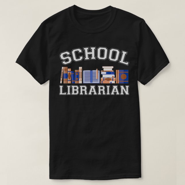 Camiseta Bibliotecário Engraçado Do Ensino Médio (Frente do Design)