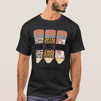 Camiseta Bibliotecário Escolar de Volta às Aulas Ensine Amo