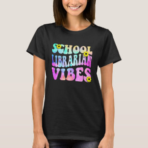 Camiseta Bibliotecário Escolar Víbias Primeiro Dia Da Escol
