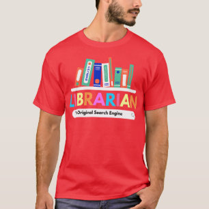 Camiseta Bibliotecário - Funny do Motor de Pesquisa Origina
