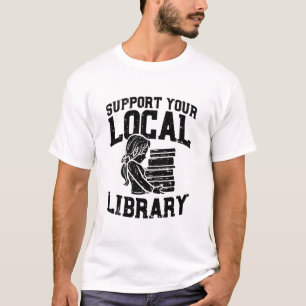 Camiseta Bibliotecário - Suporte à sua biblioteca local