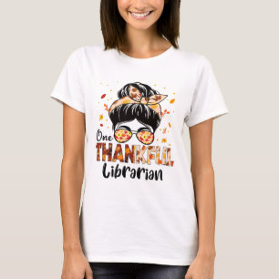 Camiseta Bibliotecário Um Graças Mensagem De Banho Caiu