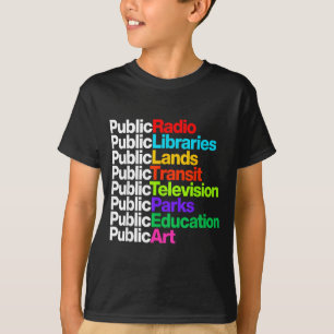 Camiseta Bibliotecas de Rádio Pública Terrenos Trânsito Ted