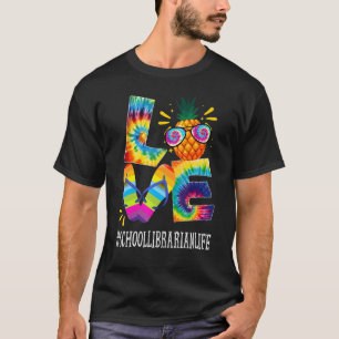 Camiseta Bibliotecas Escolares Amor Abacaxi Verão De Direit
