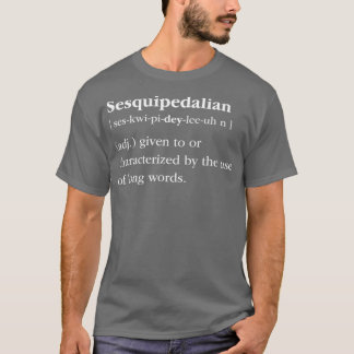 Camiseta Bibliotecas Sesquipedalianas de Definição do Livro
