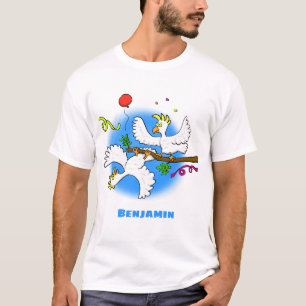 Camiseta Bicatuta de pássaros engraçados
