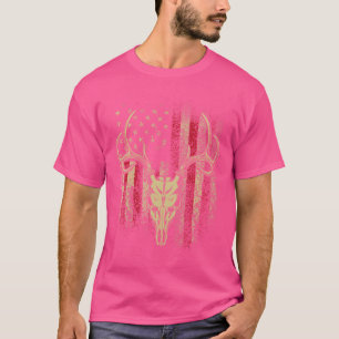 Camiseta Bichas E Crânio De Um Velho Bandeira Americano H