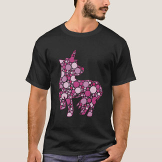 Camiseta Bichinho de Pelúcia de Unicórnio com Bolinhas e Un