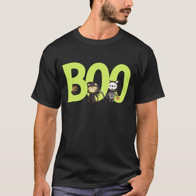 Camiseta Bichinho Gato, Spooktacular Halloween (Frente)