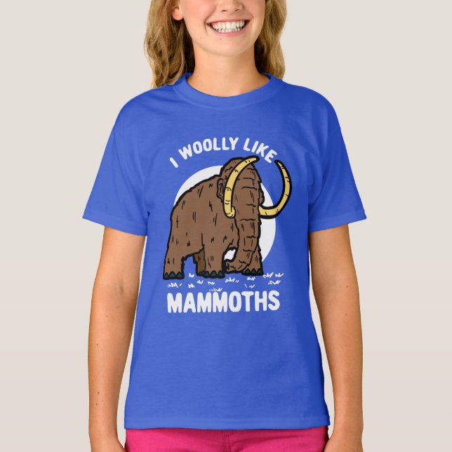 Camiseta Bichinho Pré-Histórico Engraçado Mammoth (Frente)