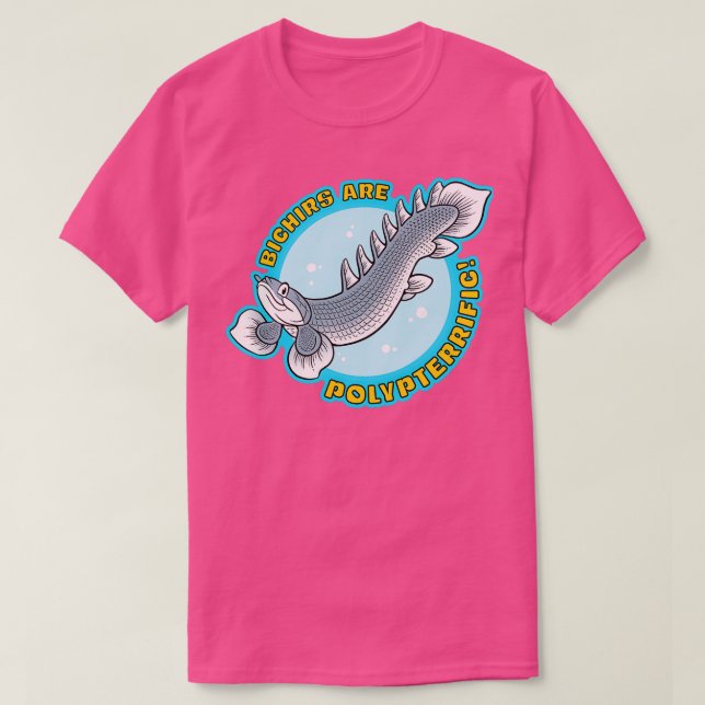 Camiseta Bichirs são Politípicos (Frente do Design)