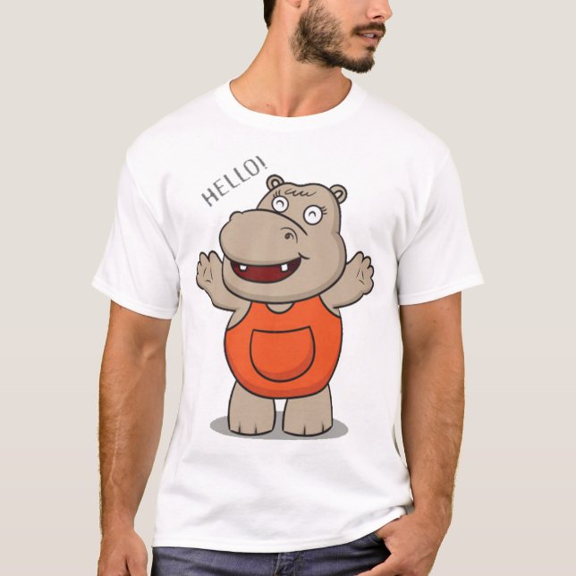 Camiseta Bicho de animação bonito (Frente)