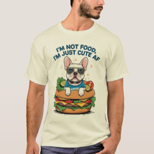 Camiseta Bicho de Burger de Bulldog Francês Cachorro Engr