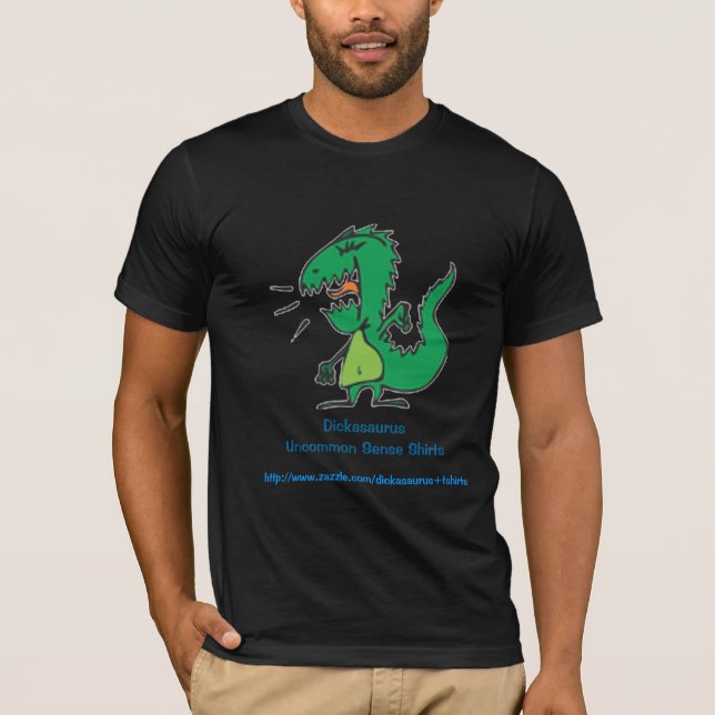 Camiseta Bicho de Dickasaurus, sentido raro de Dickasaurus… (Frente)