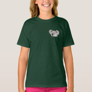 Camiseta Bicho de Estimação de Bolso Furtivo - Urso Coala F