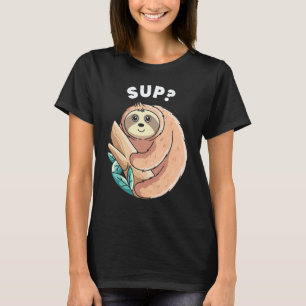 Camiseta Bicho-Preguiça Fofo Dizendo Animais Preguiçosos F