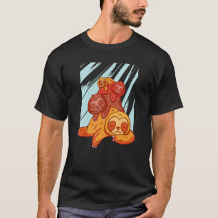 Camiseta Bicho Preguiça Fofo Dormindo Animais Sono Sonolent