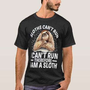 Camiseta Bicho-Preguiça Fofo para Amigos Não Posso Correr S