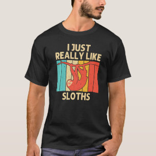 Camiseta Bicho-Preguiça Fofo Para Homens Mulheres Bicho-Pre